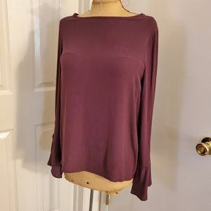 Blue Rain bell sleeve size S EUC top